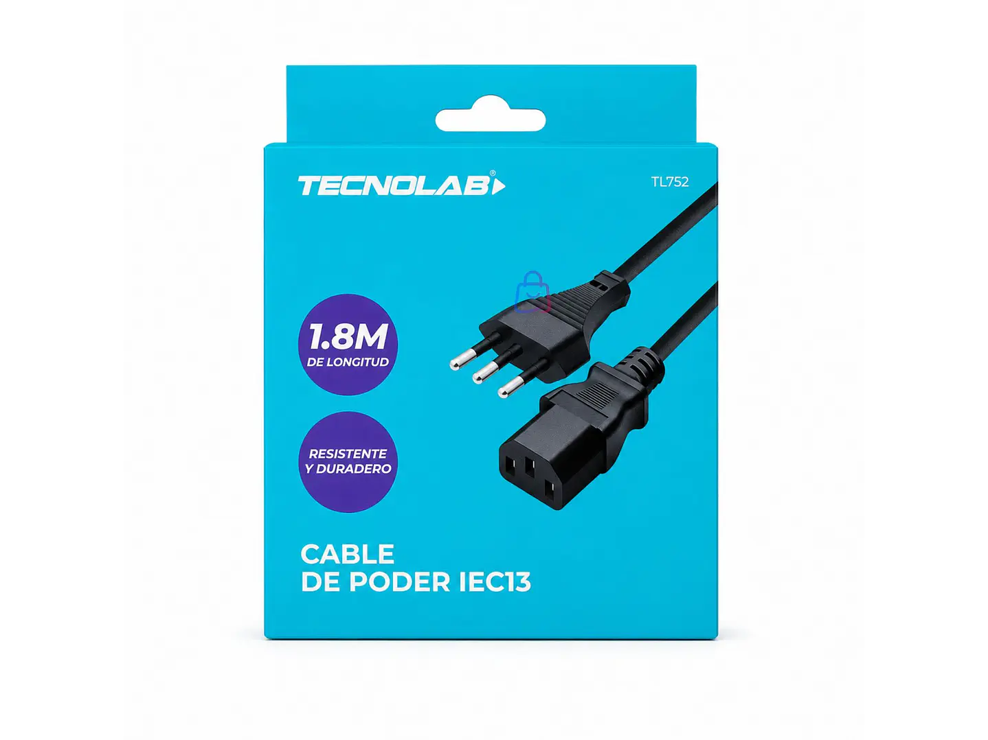 Cable Poder IEC C13 para PC Monitor UPS 220V - PS 4