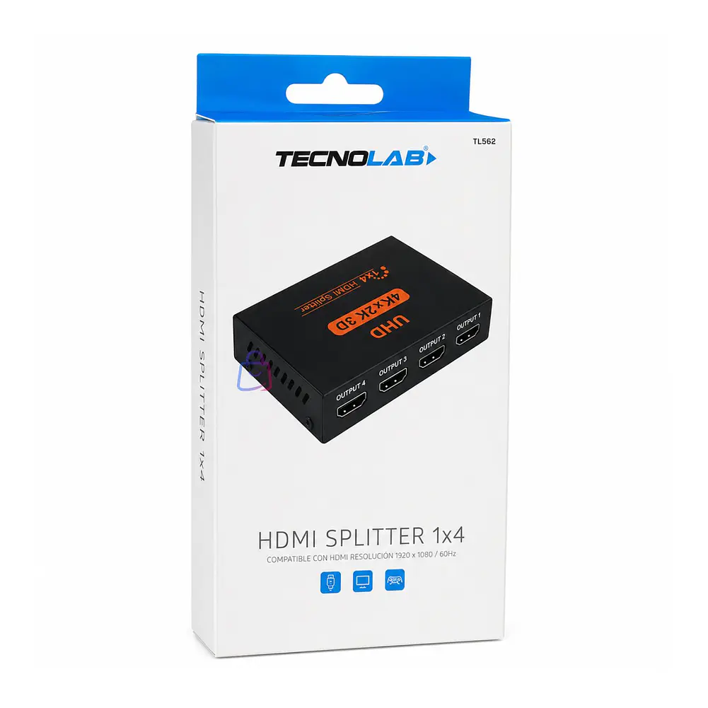 Splitter HDMI 1x4 Full HD 1080P 60Hz Audio y Video - PS 4