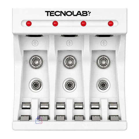 Cargador Pilas USB-C AA AAA 9V Con LED - PS