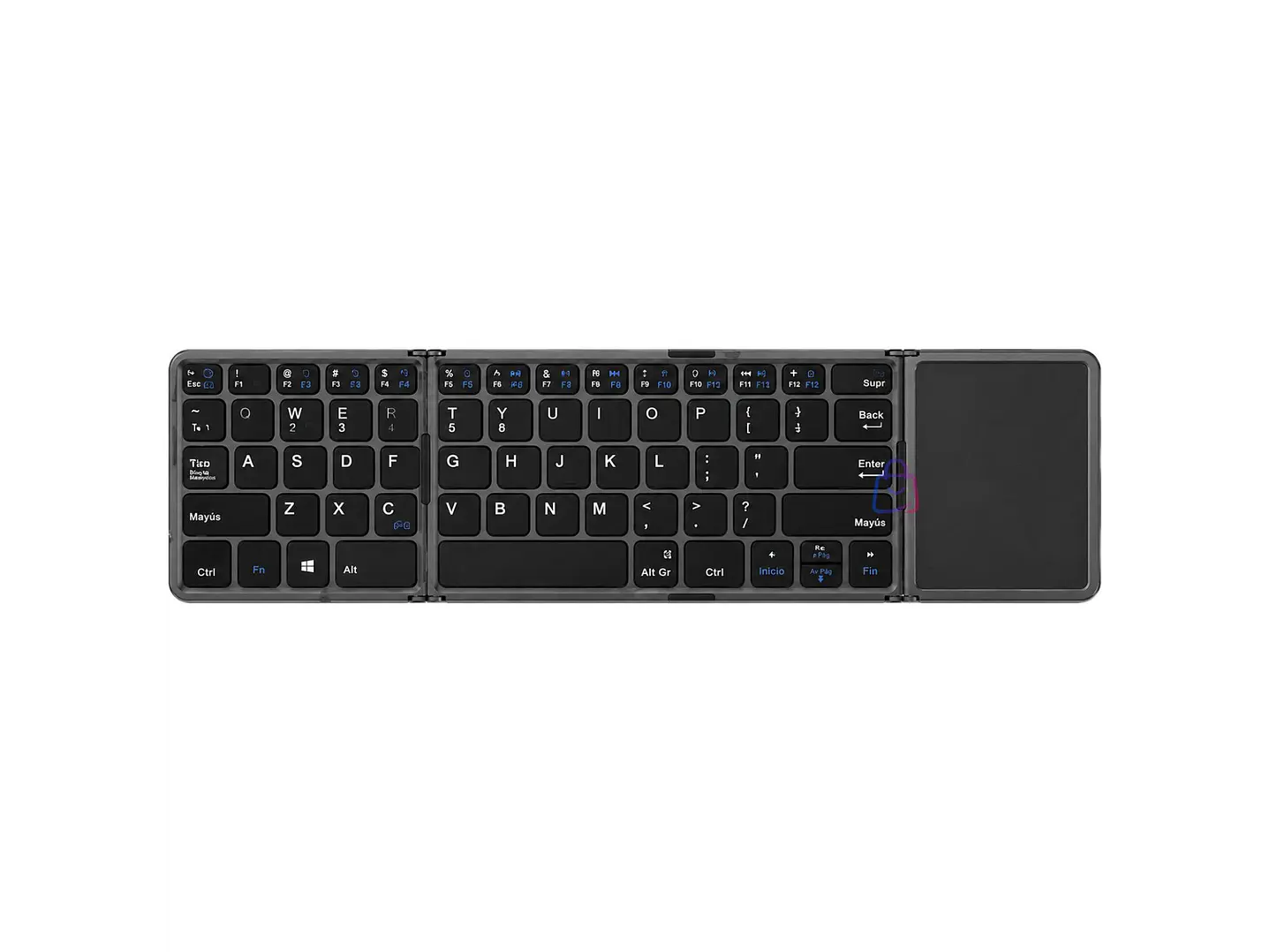 Teclado Plegable Bluetooth con Touchpad USB-C 64 Teclas - PS 1