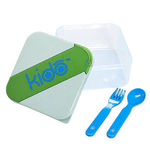 Hermético Kido con Cubiertos Libre de BPA Colores - PS