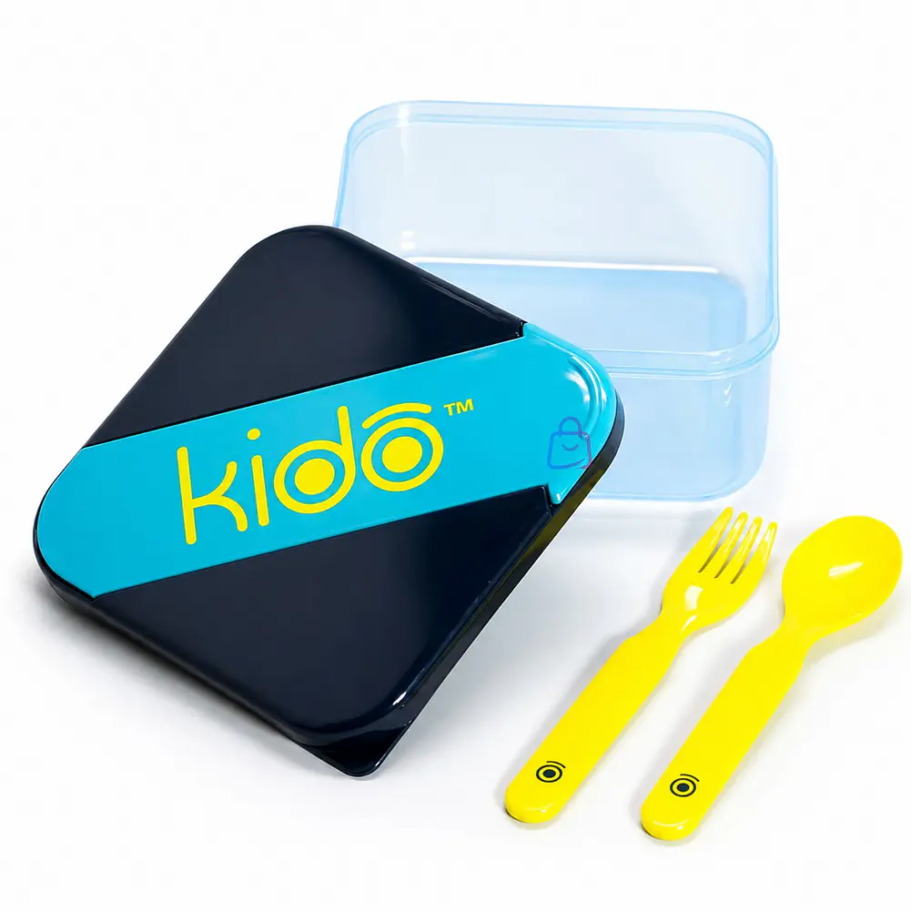 Hermético Kido con Cubiertos Libre de BPA Colores - PS 5