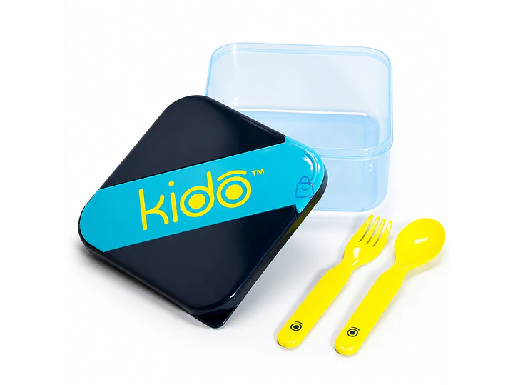 Hermético Kido con Cubiertos Libre de BPA Colores - PS 5
