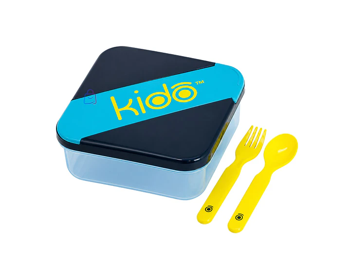 Hermético Kido con Cubiertos Libre de BPA Colores - PS 6