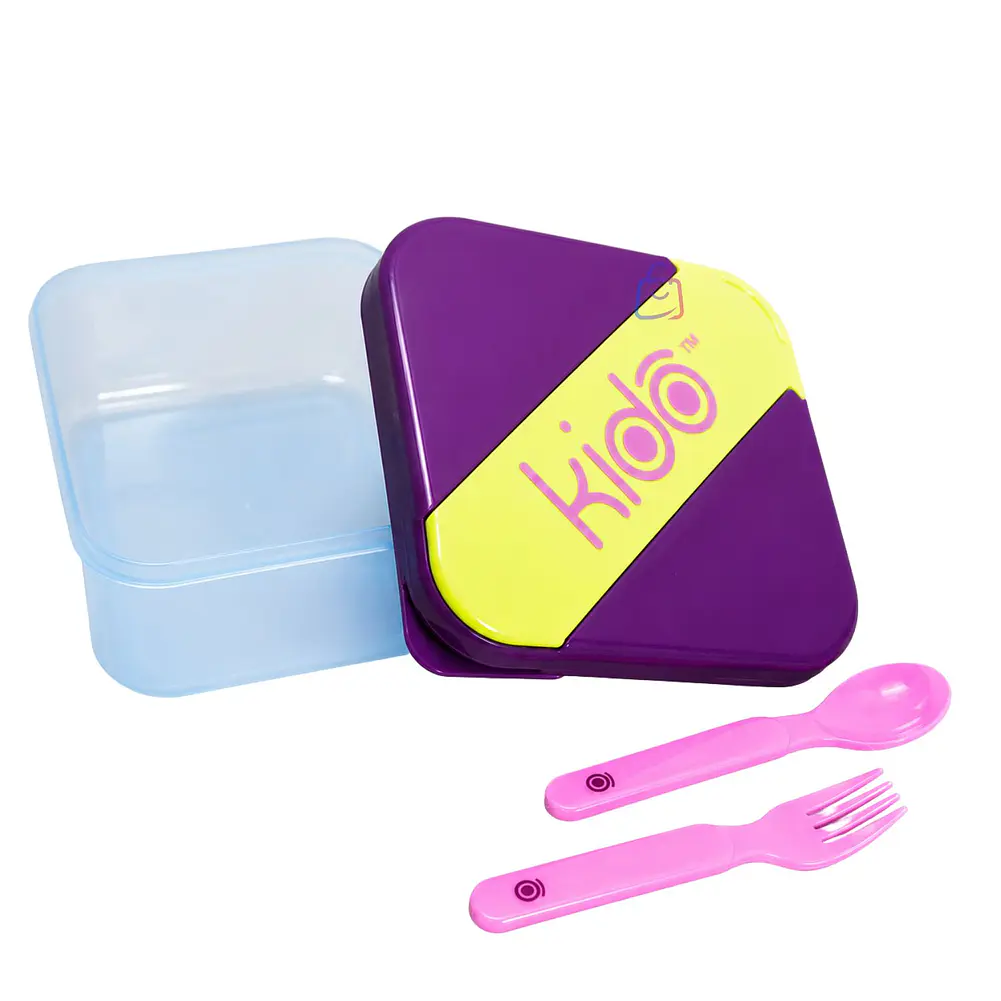 Hermético Kido con Cubiertos Libre de BPA Colores - PS 10