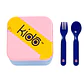 Hermético Kido con Cubiertos Libre de BPA Colores - PS - Miniatura 14