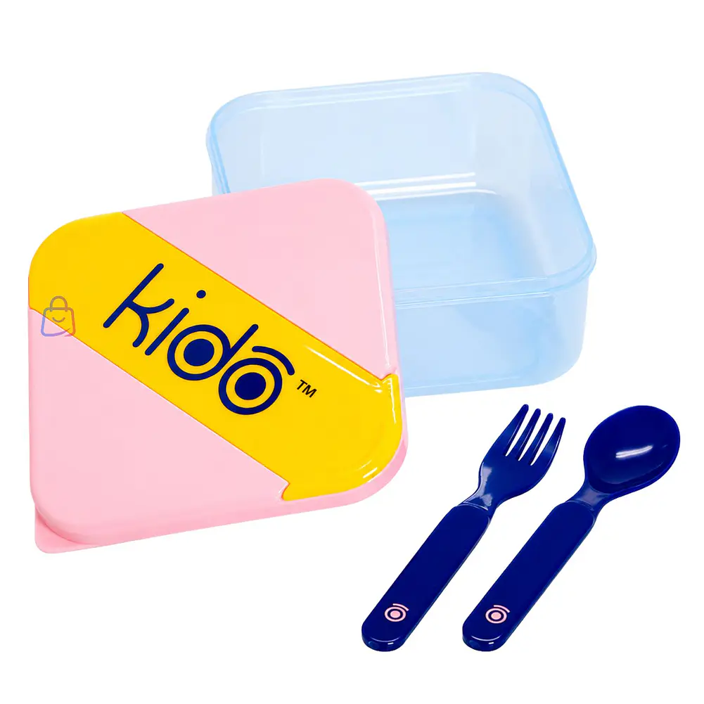 Hermético Kido con Cubiertos Libre de BPA Colores - PS 15