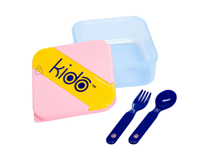 Hermético Kido con Cubiertos Libre de BPA Colores - PS 15