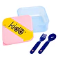 Hermético Kido con Cubiertos Libre de BPA Colores - PS - Miniatura 15