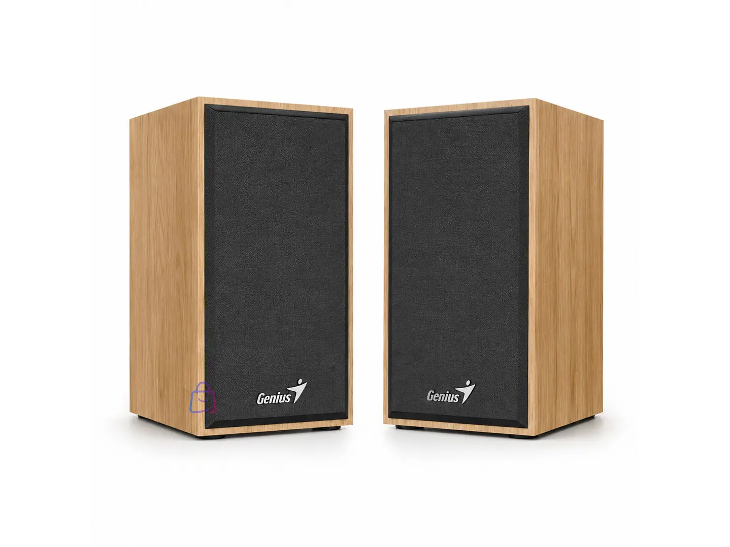 Parlantes Genius USB de Madera 6W para PC y Notebook - PS 1