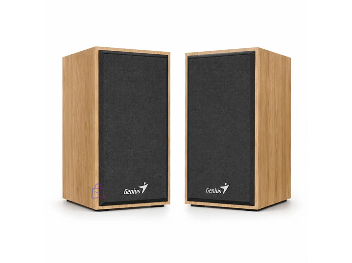 Parlantes Genius USB de Madera 6W para PC y Notebook - PS 1
