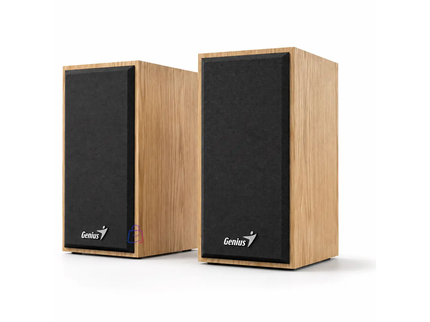 Parlantes Genius USB de Madera 6W para PC y Notebook - PS 2