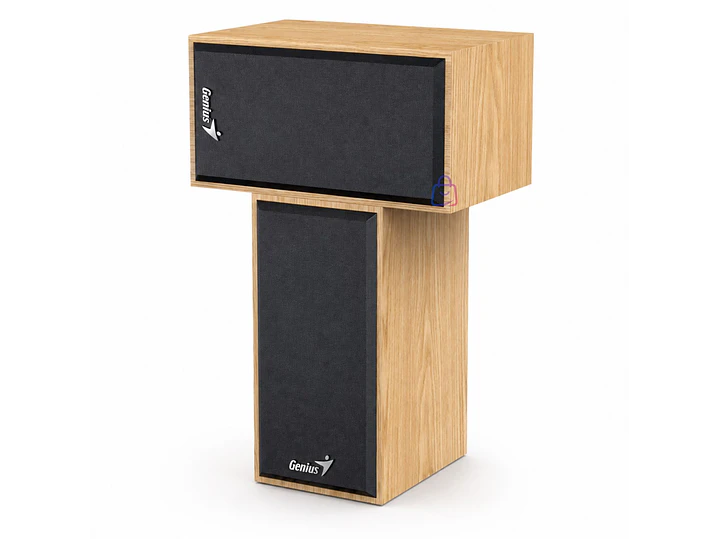 Parlantes Genius USB de Madera 6W para PC y Notebook - PS 3
