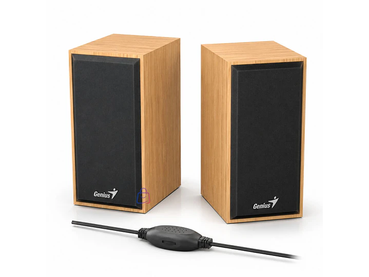 Parlantes Genius USB de Madera 6W para PC y Notebook - PS 4