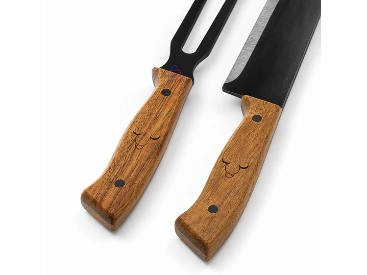 Set Cuchillo y Tenedor Wayu Parrillero Acero Inoxidable - PS 2