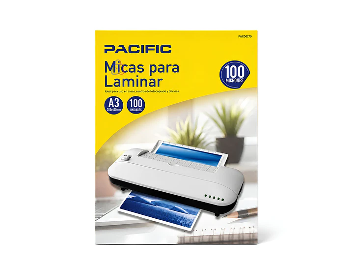 Láminas A3 para Termolaminadora 100 Micras 100 Unidades - PS 2