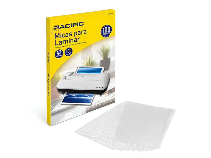 Láminas A3 para Termolaminadora 100 Micras 100 Unidades - PS 4