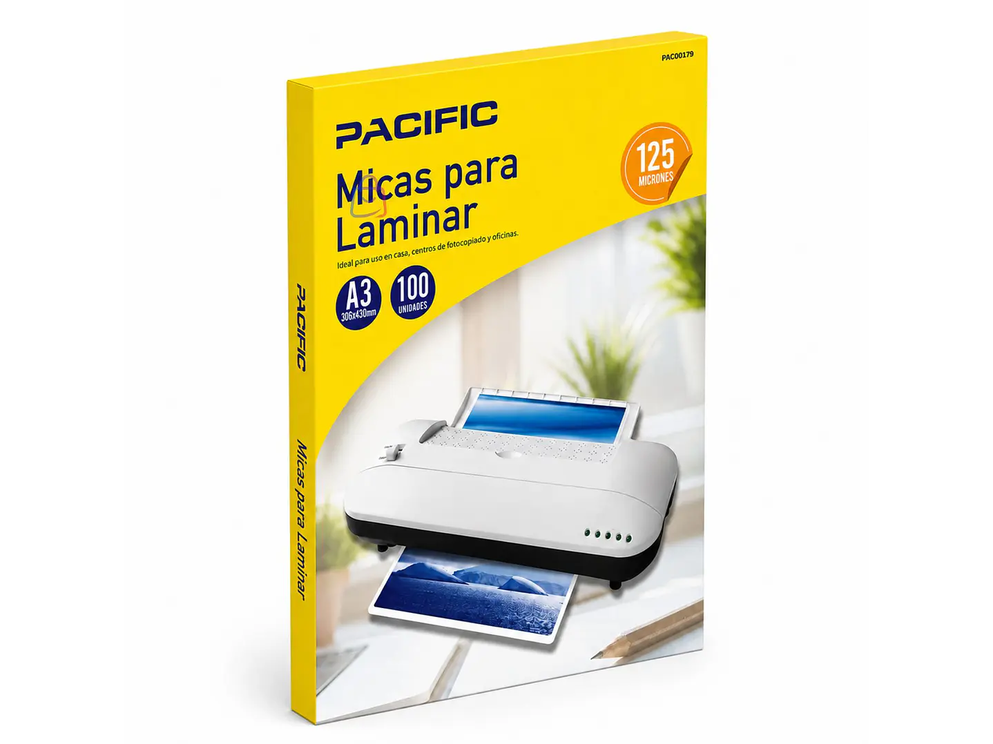 Láminas A3 para Termolaminadora 125 Micras 100 Unidades - PS 3