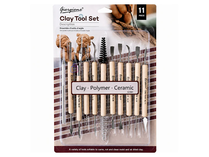 Set Herramientas Modelado Arcilla 11 Piezas 22 Puntas - PS 6