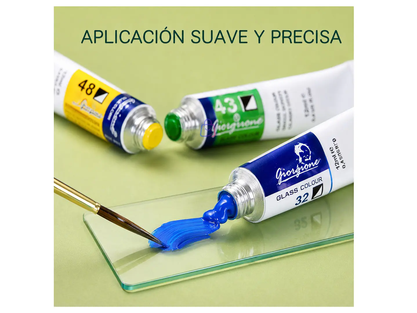 Pintura Para Vidrio 12 Colores 12ml Manualidades - PS 4