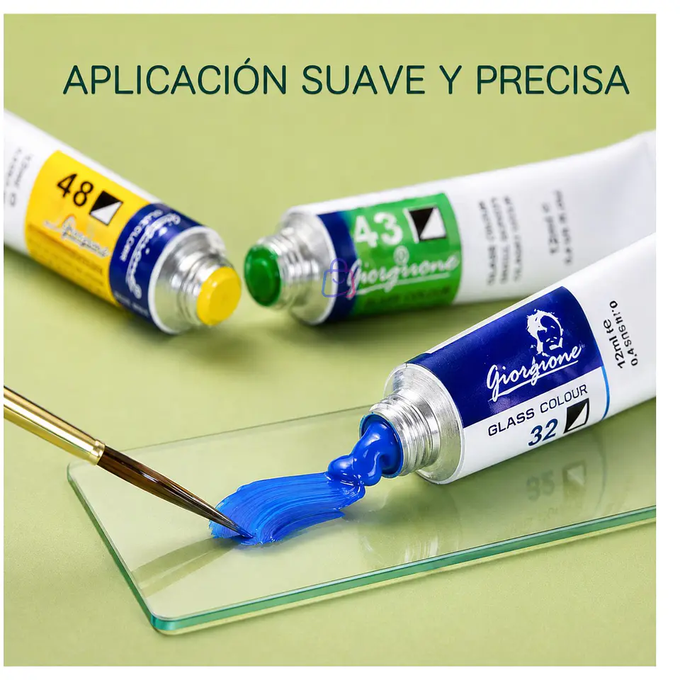 Pintura Para Vidrio 12 Colores 12ml Manualidades - PS 4