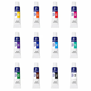 Pintura Para Tela Set 12 Colores 12ml Textil - PS