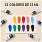 Pintura Para Tela Set 12 Colores 12ml Textil - PS - Miniatura 3