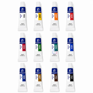 Pintura Óleo Set 12 Colores 12ml Para Lienzo - PS