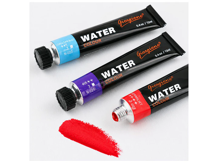 Pintura Acuarela 12 Colores 12ml Premium - PS 2