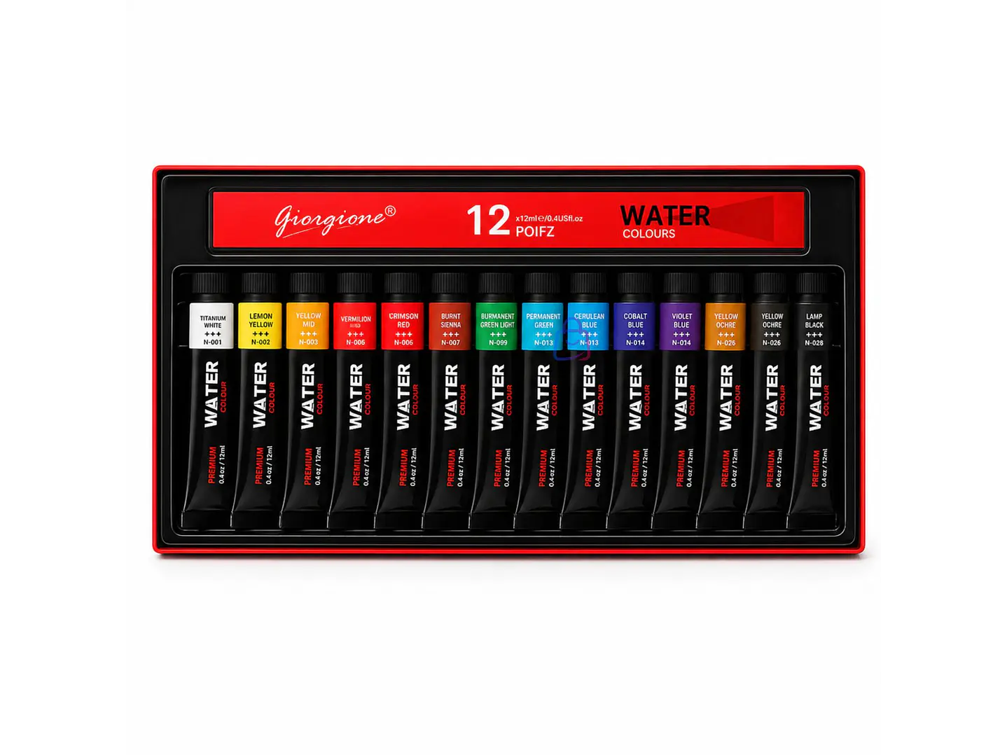 Pintura Acuarela 12 Colores 12ml Premium - PS 4