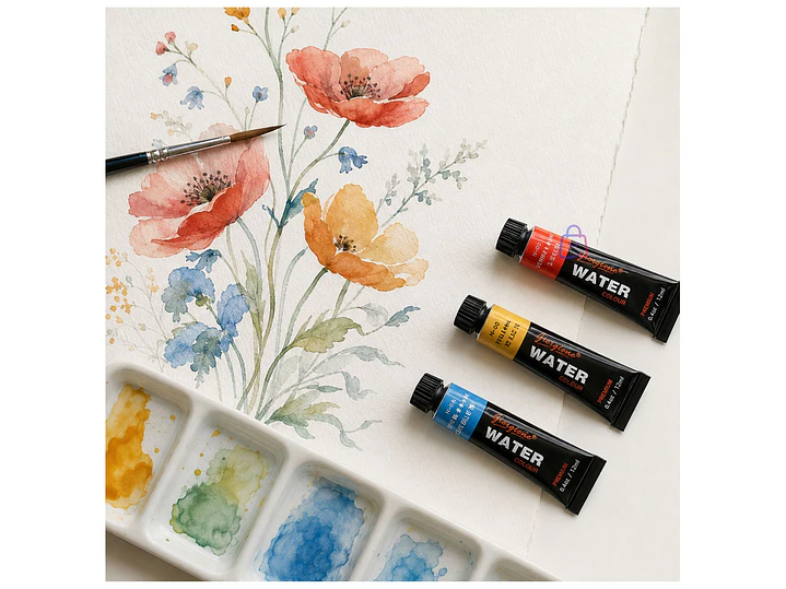 Pintura Acuarela 12 Colores 12ml Premium - PS 3