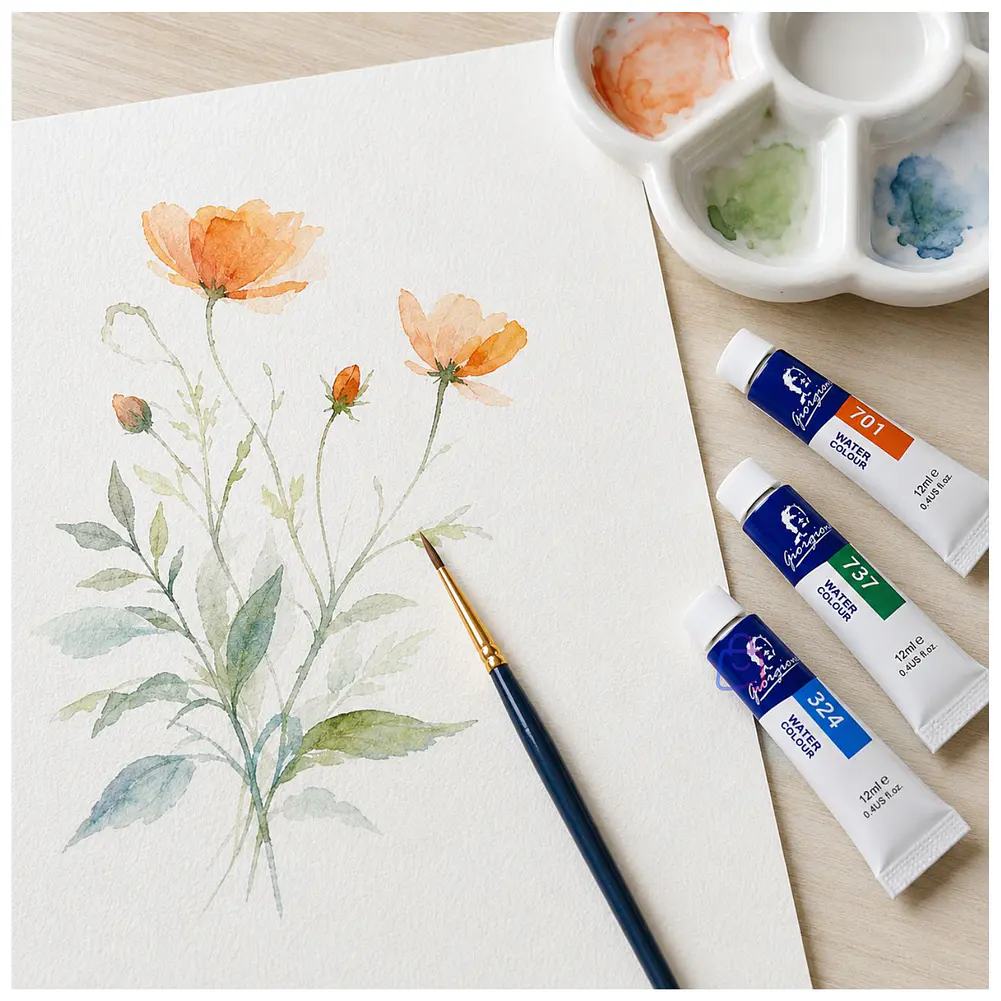 Pintura Acuarela 12 Colores 12ml Arte Escolar - PS 2