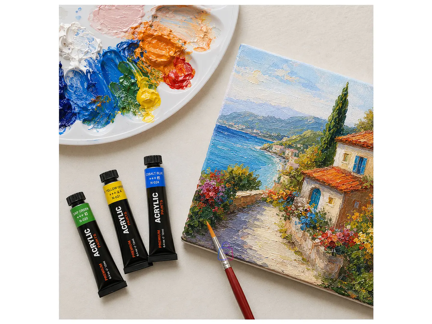 Pintura Acrílica 30 Colores 12ml Premium - PS 2