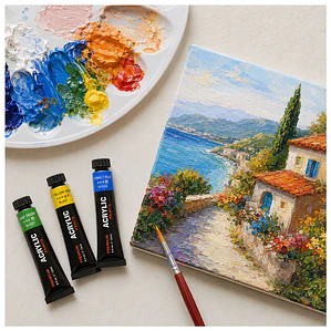 Pintura Acrílica 30 Colores 12ml Premium - PS