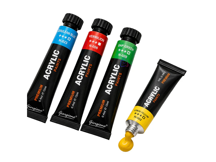 Pintura Acrílica 30 Colores 12ml Premium - PS 3