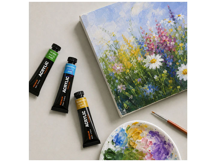 Set Pintura Acrílica 24 Colores 12ml Arte - PS 2