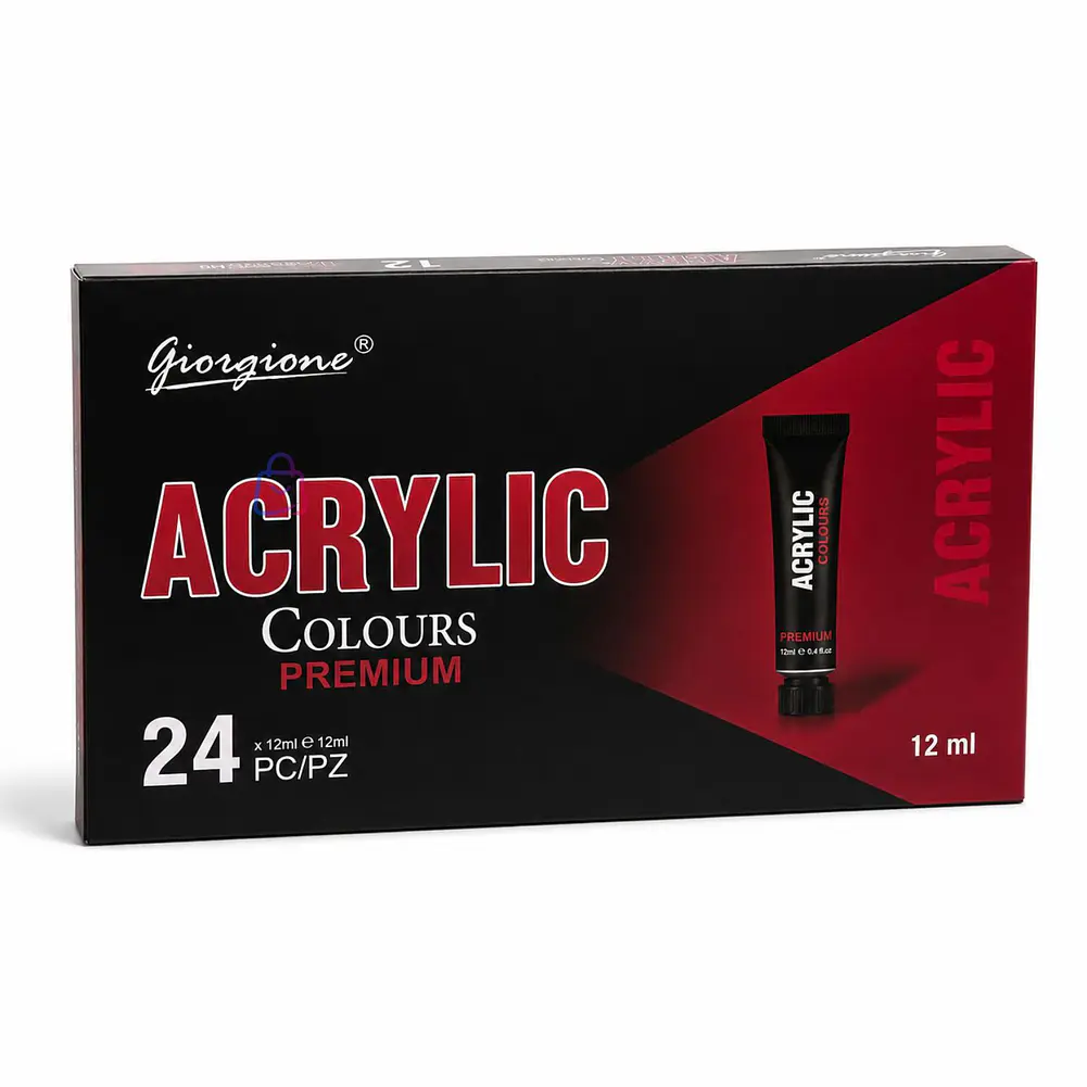 Set Pintura Acrílica 24 Colores 12ml Arte - PS 4
