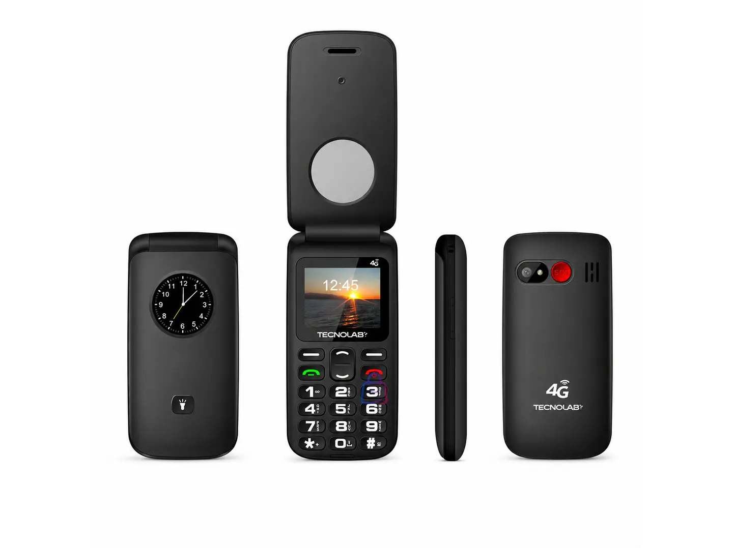 Celular Senior 4G Liberado Flip SOS Adulto Mayor Color - PS 2