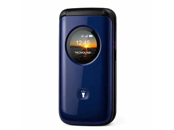 Celular Senior 4G Liberado Flip SOS Adulto Mayor Color - PS 5