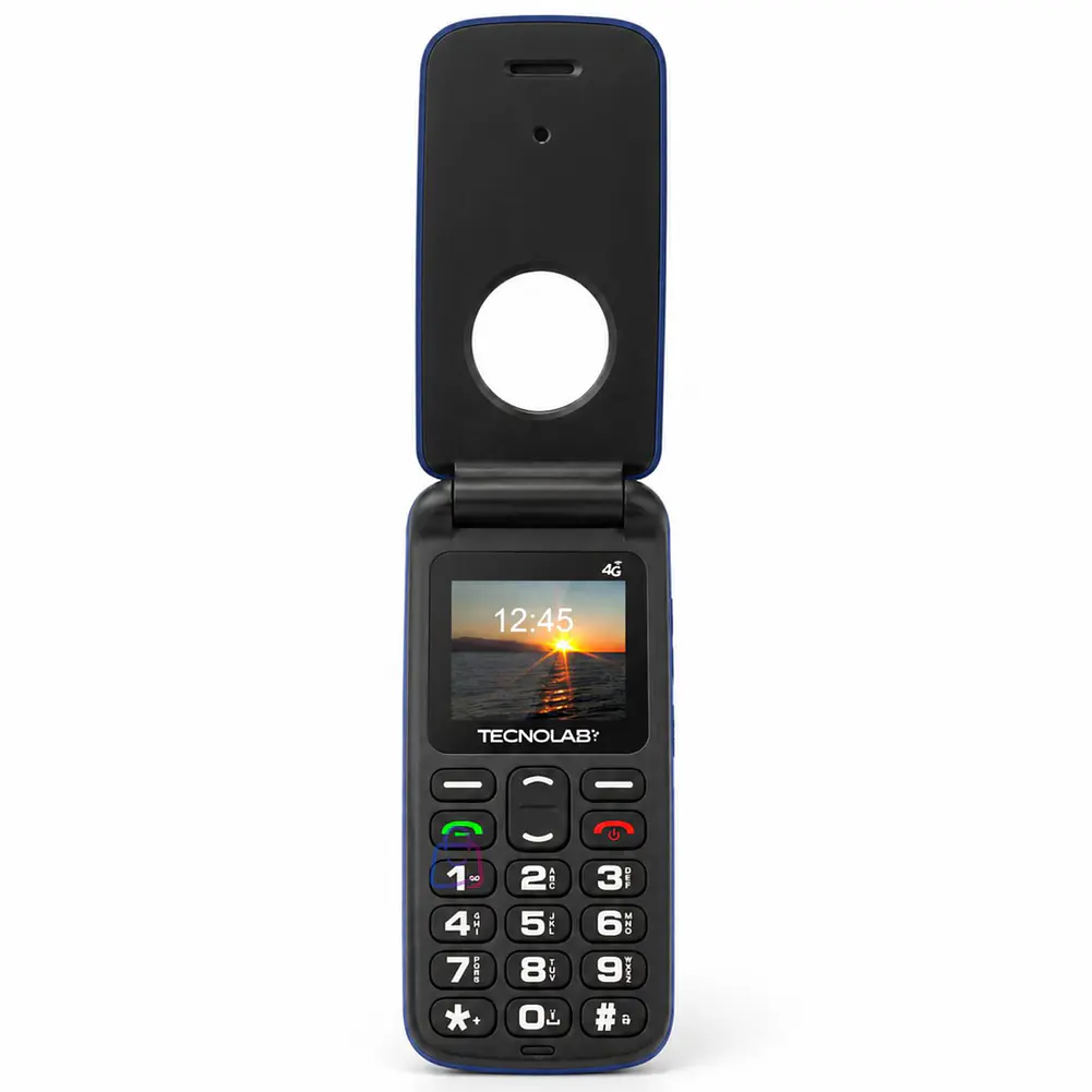 Celular Senior 4G Liberado Flip SOS Adulto Mayor Color - PS 7