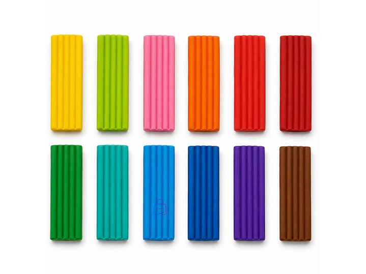 Plastilina Carioca Plasty 12 Colores 150g Sin Gluten - PS 1