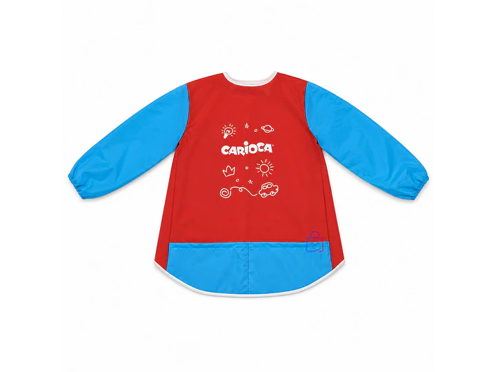 Delantal Escolar Impermeable Carioca Niños 5 A 8 Años - PS 1