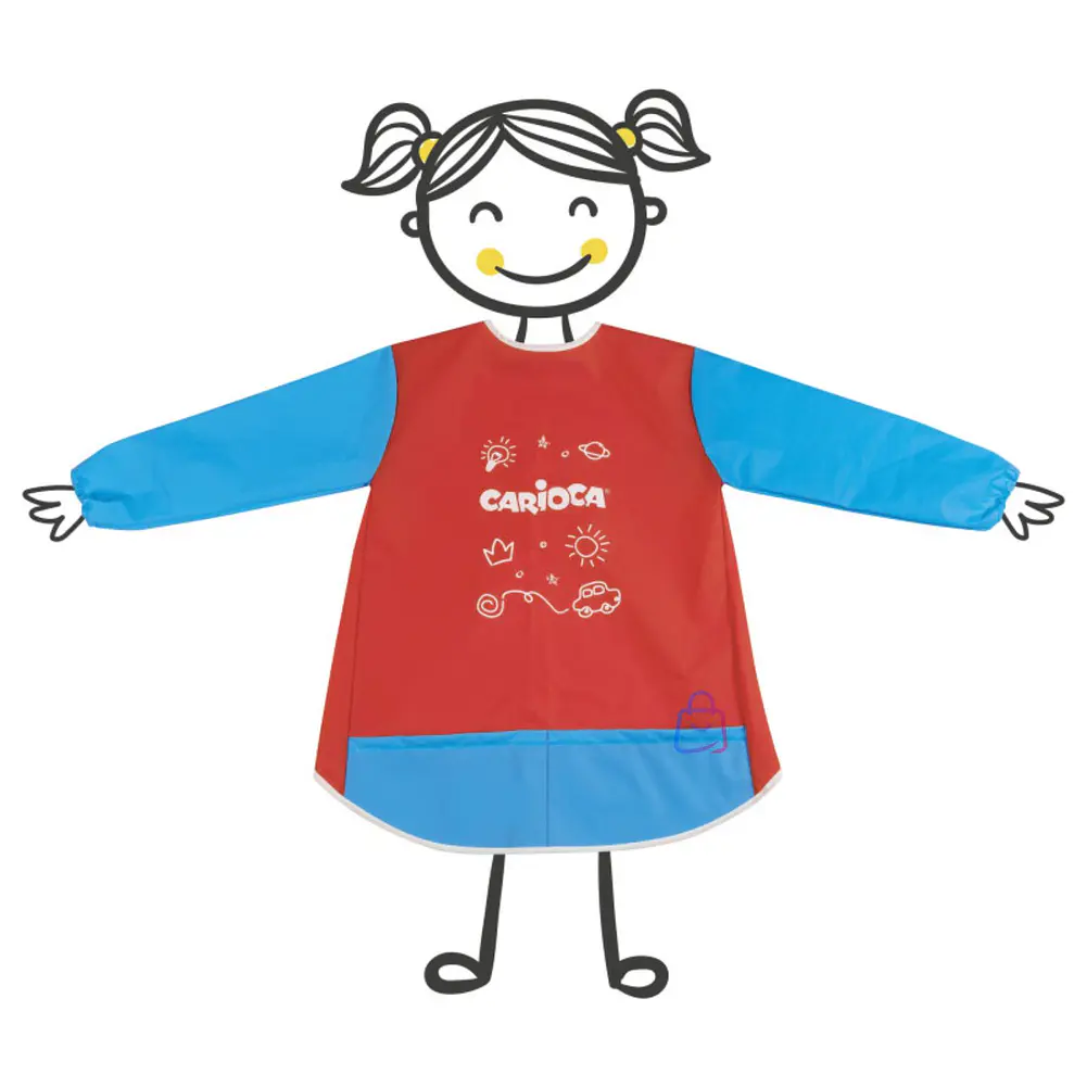 Delantal Escolar Impermeable Carioca Niños 5 A 8 Años - PS 2