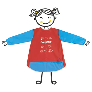 Delantal Escolar Impermeable Carioca Niños 5 A 8 Años - PS