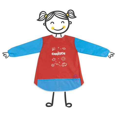 Delantal Escolar Impermeable Carioca Niños 5 A 8 Años - PS