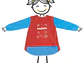 Delantal Escolar Impermeable Carioca Niños 5 A 8 Años - PS - Miniatura 2