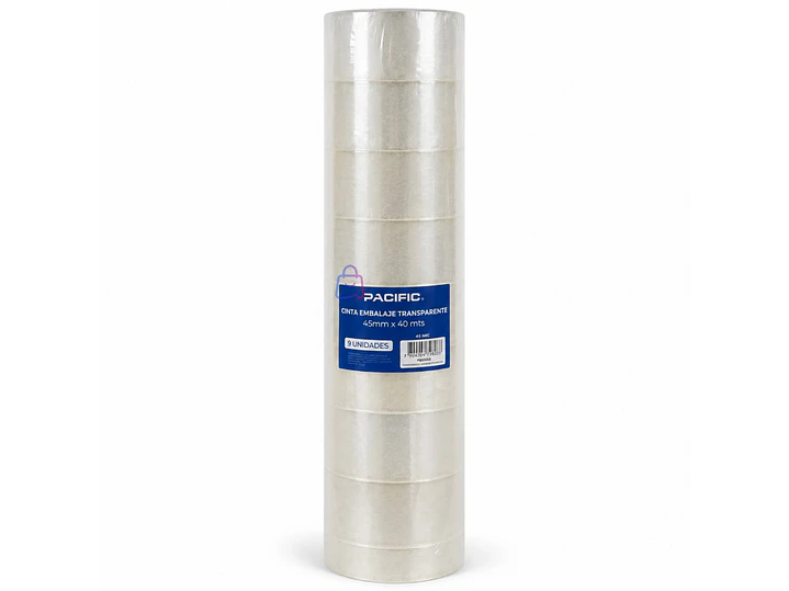 Pack 9 Cintas Embalaje Transparente 45mm X 40m 45mic - PS 3