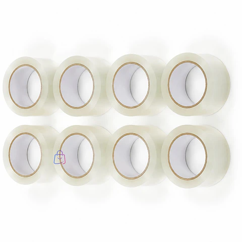 Pack 8 Cintas Embalaje Transparente 50mm X 100m 50mic - PS