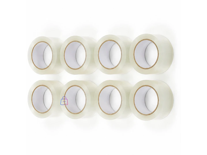 Pack 8 Cintas Embalaje Transparente 50mm X 100m 50mic - PS 1