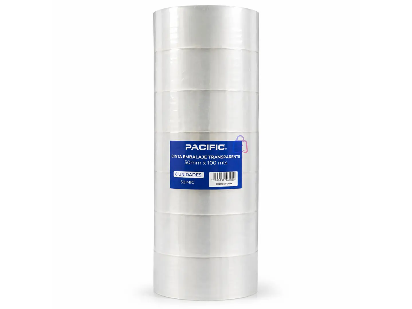 Pack 8 Cintas Embalaje Transparente 50mm X 100m 50mic - PS 3